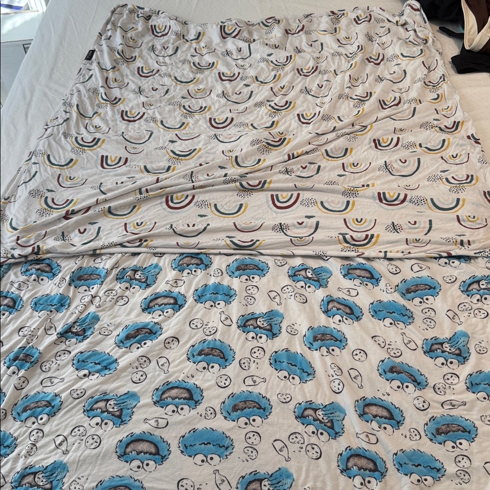 Milkanib Colorful Smiley and Rainbow Blanket